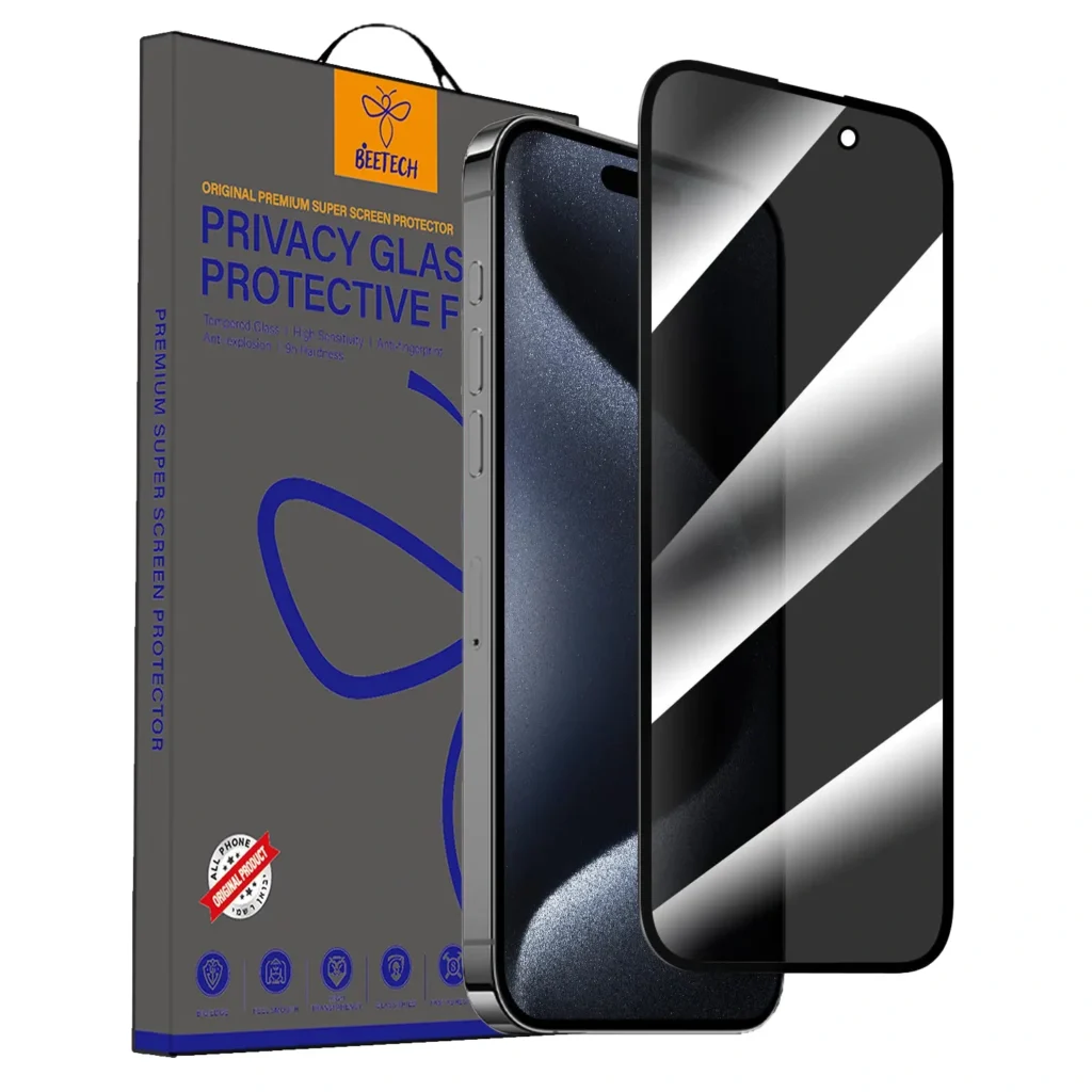 מגן מסך זכוכית מלאה BeeTech Privacy פרטיות ל- iPhone 17